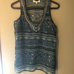 Blue, beautiful tank top